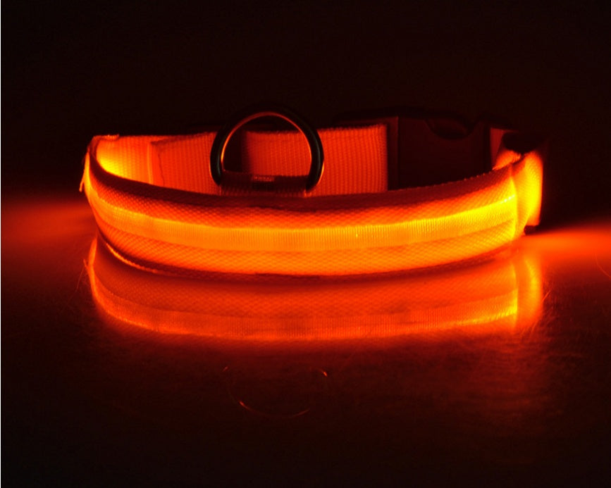 Woof Jigglo LED Glow Adjustable Dog Collar - WOOF JIGGLO