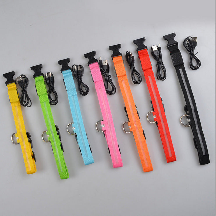 Woof Jigglo LED Glow Adjustable Dog Collar - WOOF JIGGLO