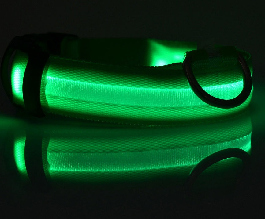Woof Jigglo LED Glow Adjustable Dog Collar - WOOF JIGGLO