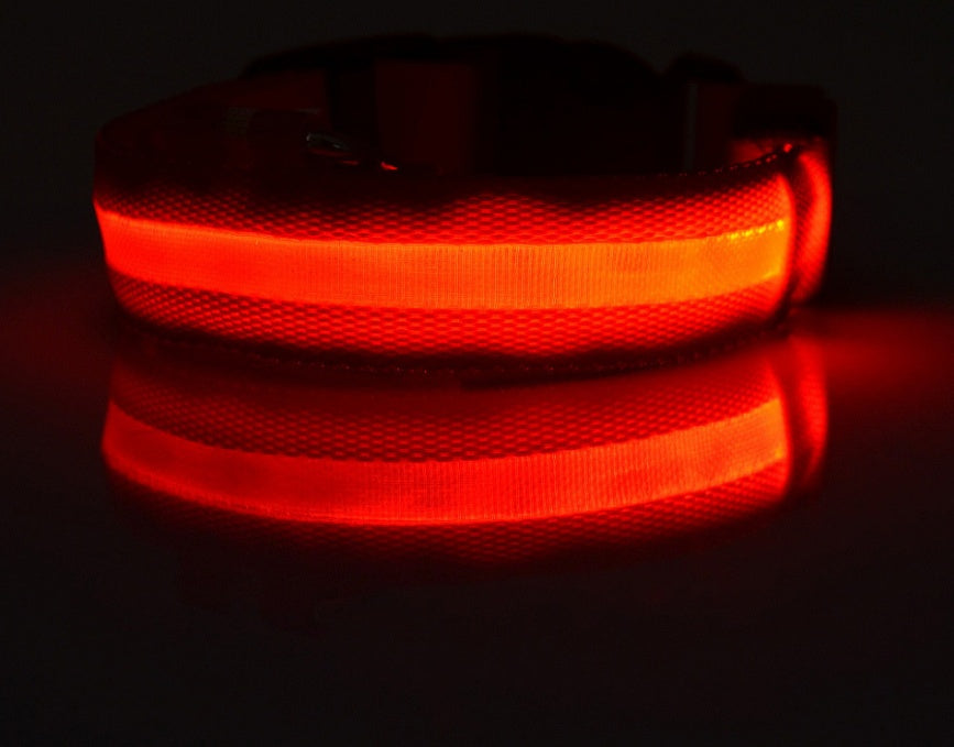 Woof Jigglo LED Glow Adjustable Dog Collar - WOOF JIGGLO
