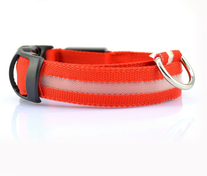 Woof Jigglo LED Glow Adjustable Dog Collar - WOOF JIGGLO