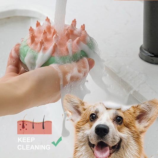 Woof Jigglo 2-in-1 Dog Bathing Bliss Brush - WOOF JIGGLO
