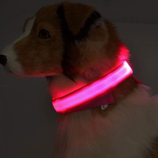 Woof Jigglo LED Glow Adjustable Dog Collar - WOOF JIGGLO