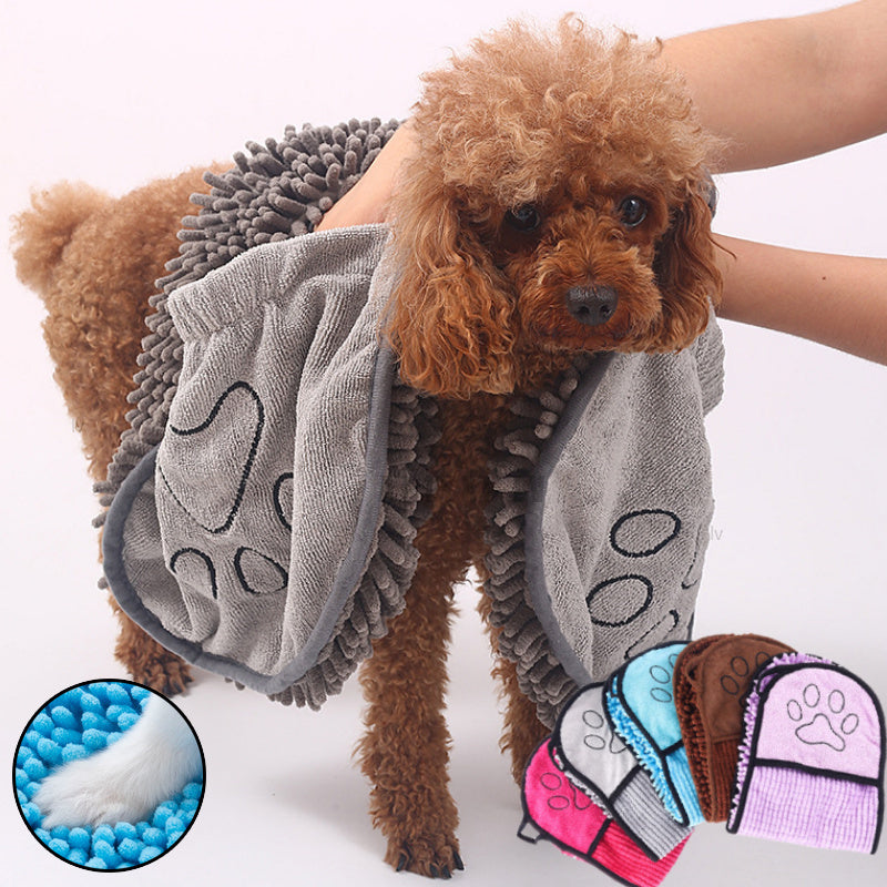 Woof Jigglo Super Absorbent Quick-Dry Dog Towel - WOOF JIGGLO