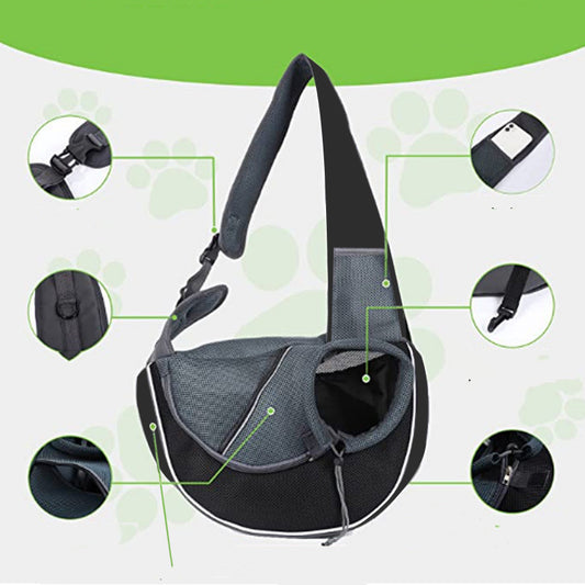 Woof Jigglo Portable Crossbody Dog Carrier Bag - WOOF JIGGLO
